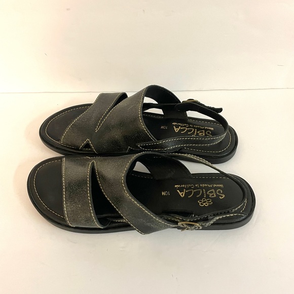 Sbicca Hand Made in California Black Sandals Size 10 - Picture 3 of 5